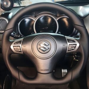 Анатомический руль c подогревом на Suzuki Grand Vitara 2006-2014  черные нитки