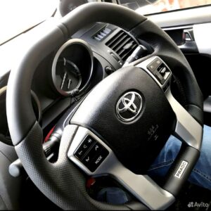 Анатомический руль c подогревом (не штатный) без центральной части с нулевой меткой на  Land Cruiser 150, Tundra